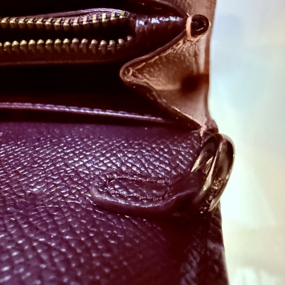 COACH Dark Blush Metallic Marlow Turnlock Wallet - Picture 10 of 11